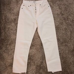 Agolde white denim jeans